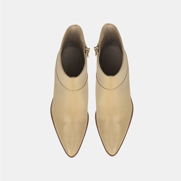 ✨NIB✨ VINCE Leather Mavis Ankle Boot Bootie in Blonde Sz 8.5M - Picture 4 of 4